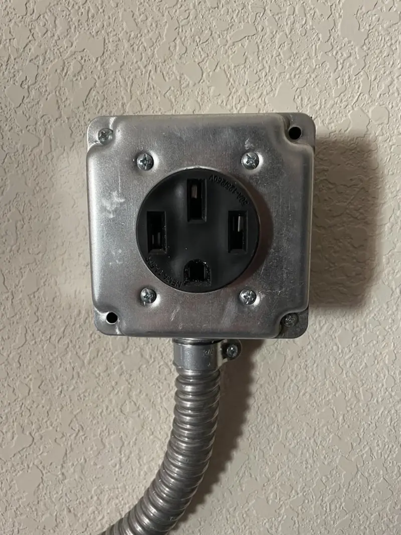 NEMA 14-50 outlet installed for Smart Home Electrical in Brigantine